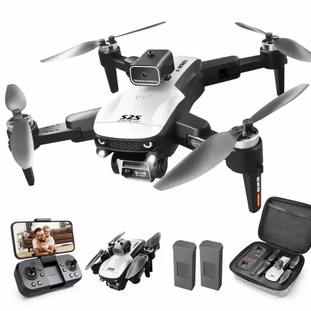 S2S Drone with 6K UHD Camera, Foldable Drones for Adults Kids, RC Quadcopter Drone, Brushless Motor, Optical Flow Positioning, Waypoint Flight